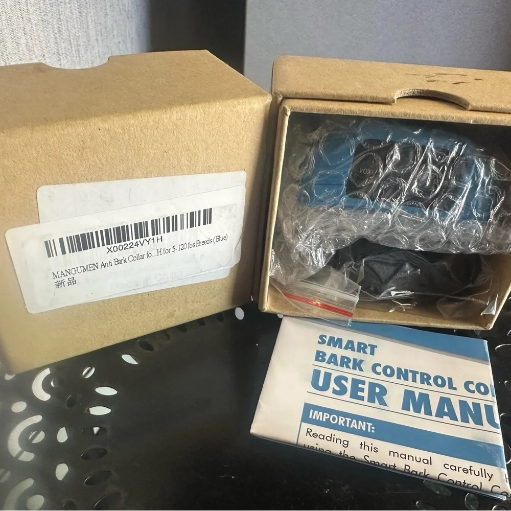 Blue Smart Bark Control Collar